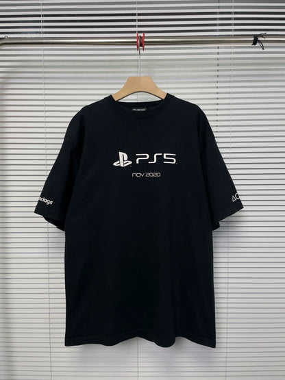 Balenciaga Ps5 Black Short Sleeve