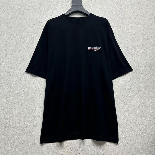 Balenciaga Cola Wave Embroidered Short Sleeve