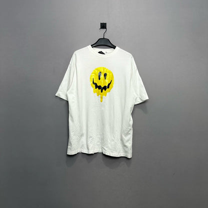 Balenciaga dissolved smiley face short sleeved shirt