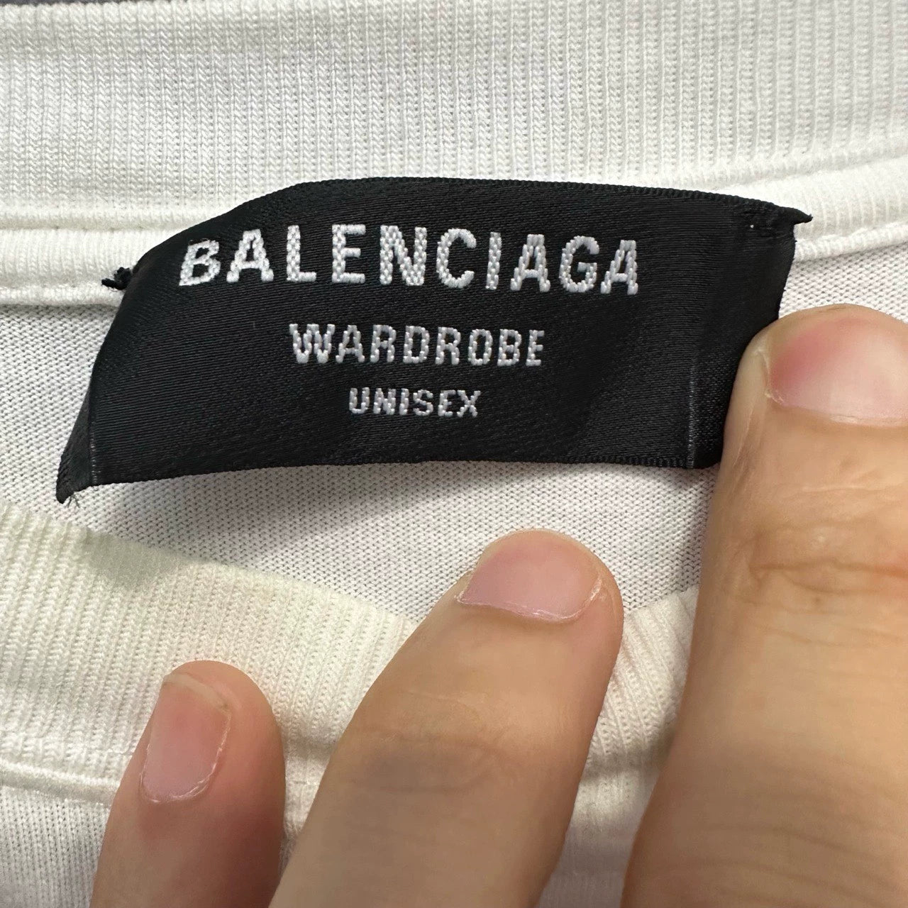 Balenciaga dissolved smiley face short sleeved shirt