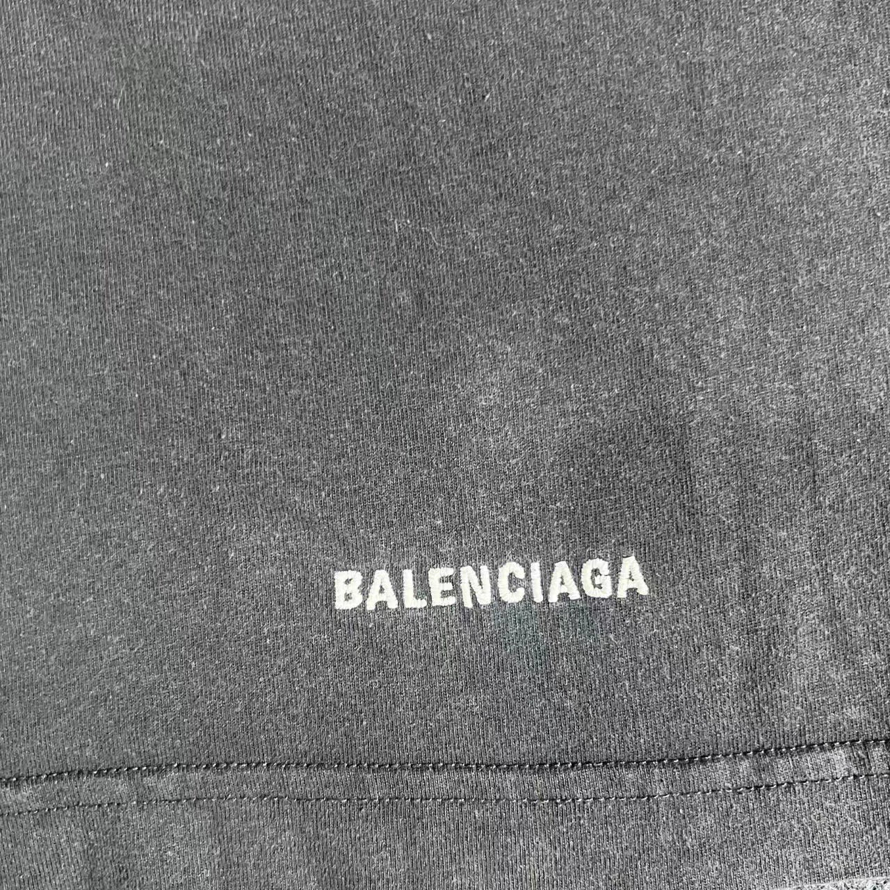 Balenciaga washed short sleeved shirt