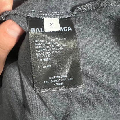 Balenciaga washed short sleeved shirt