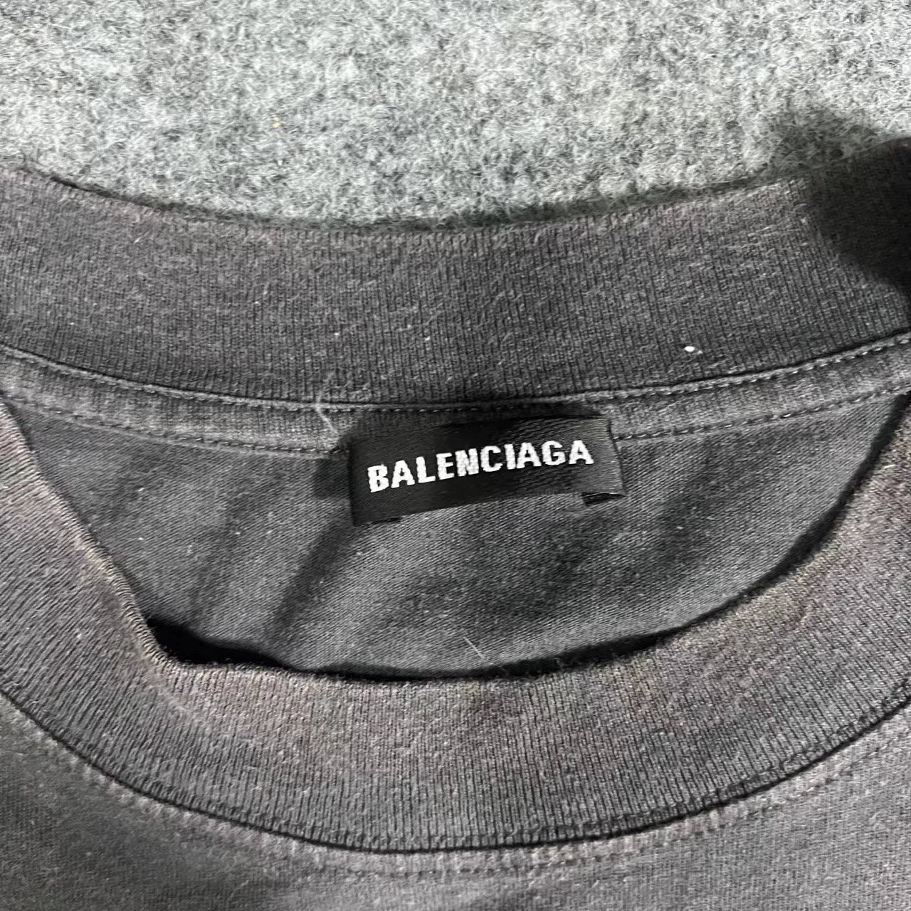 Balenciaga washed short sleeved shirt