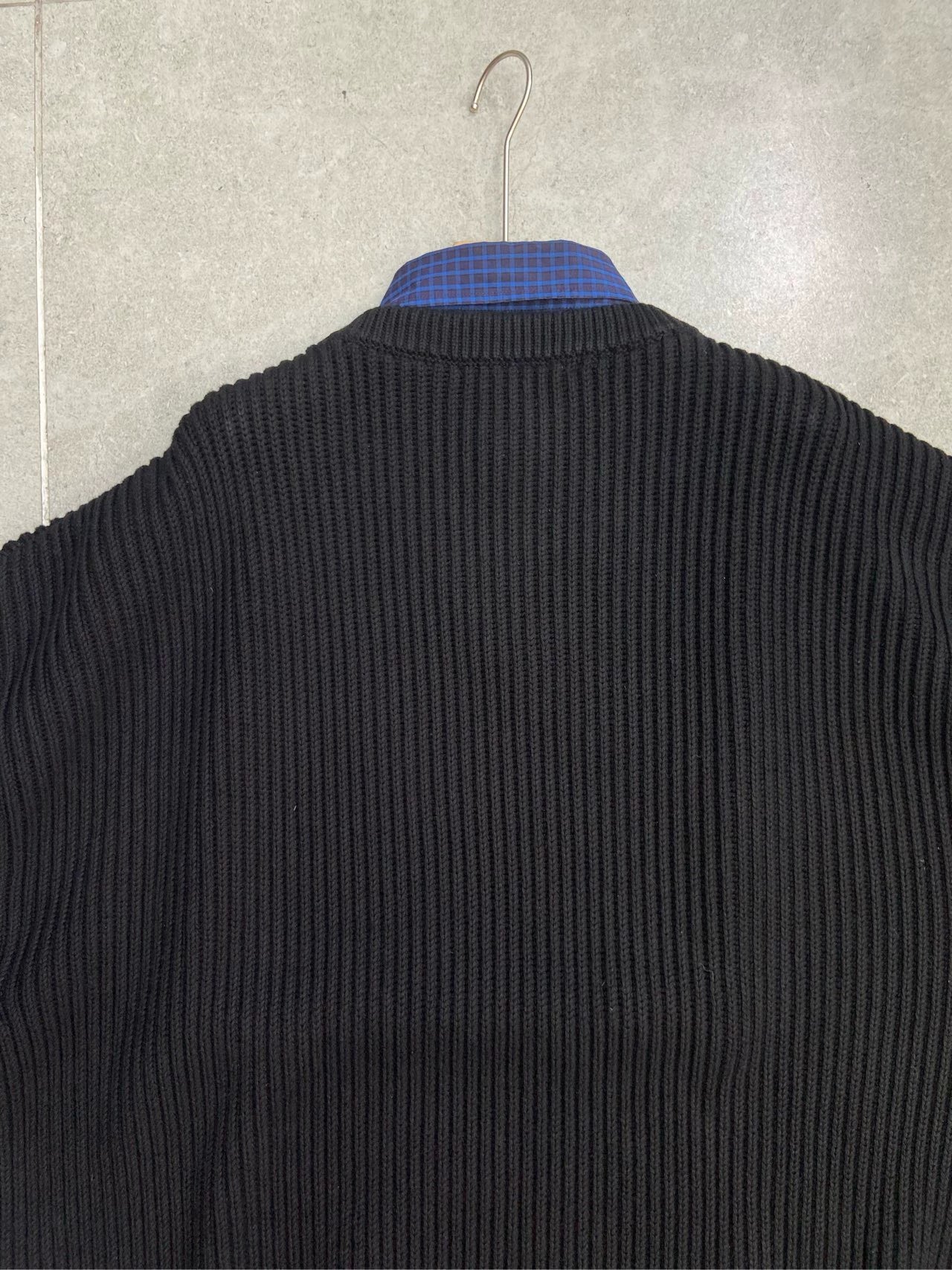 Balenciaga Thick Long Fake Two Piece Splicing Sweater