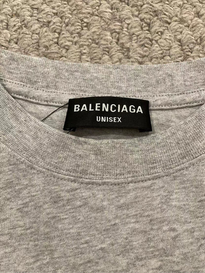 Balenciaga Grey Rainbow Piercing Old Short Sleeve