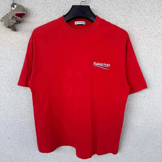 Balenciaga red cola short sleeved shirt