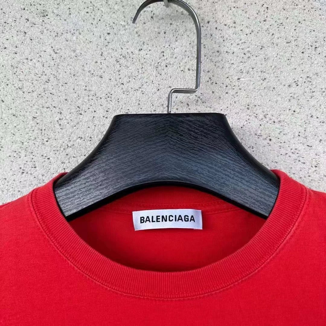 Balenciaga red cola short sleeved shirt