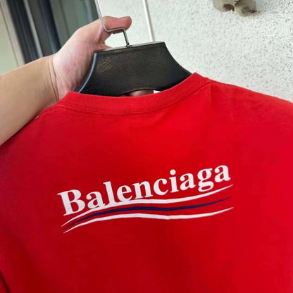 Balenciaga red cola short sleeved shirt