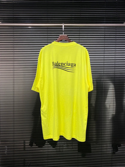 Balenciaga Cola Wave Apple Green Short Sleeve