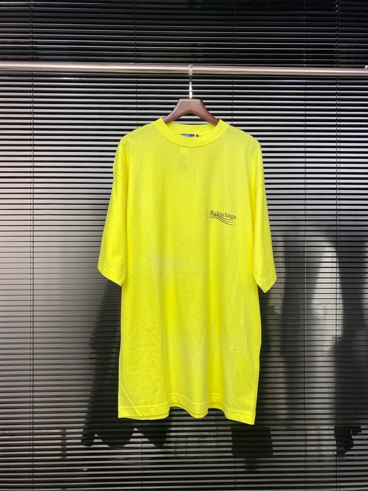 Balenciaga Cola Wave Apple Green Short Sleeve