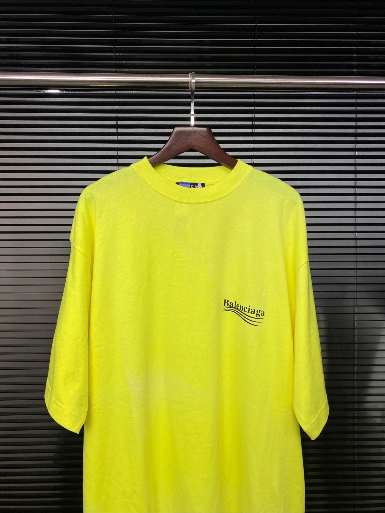 Balenciaga Cola Wave Apple Green Short Sleeve