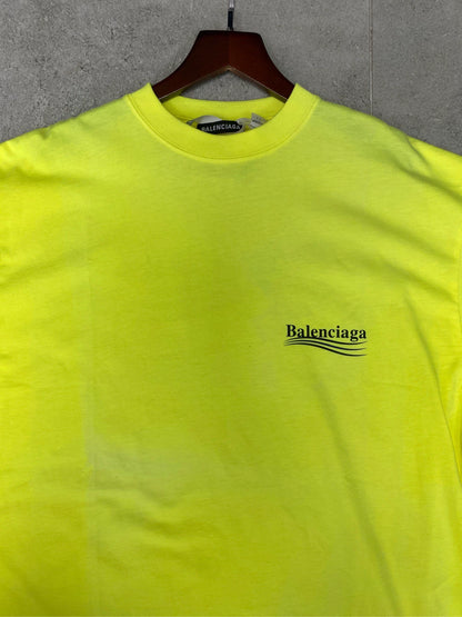 Balenciaga Cola Wave Apple Green Short Sleeve