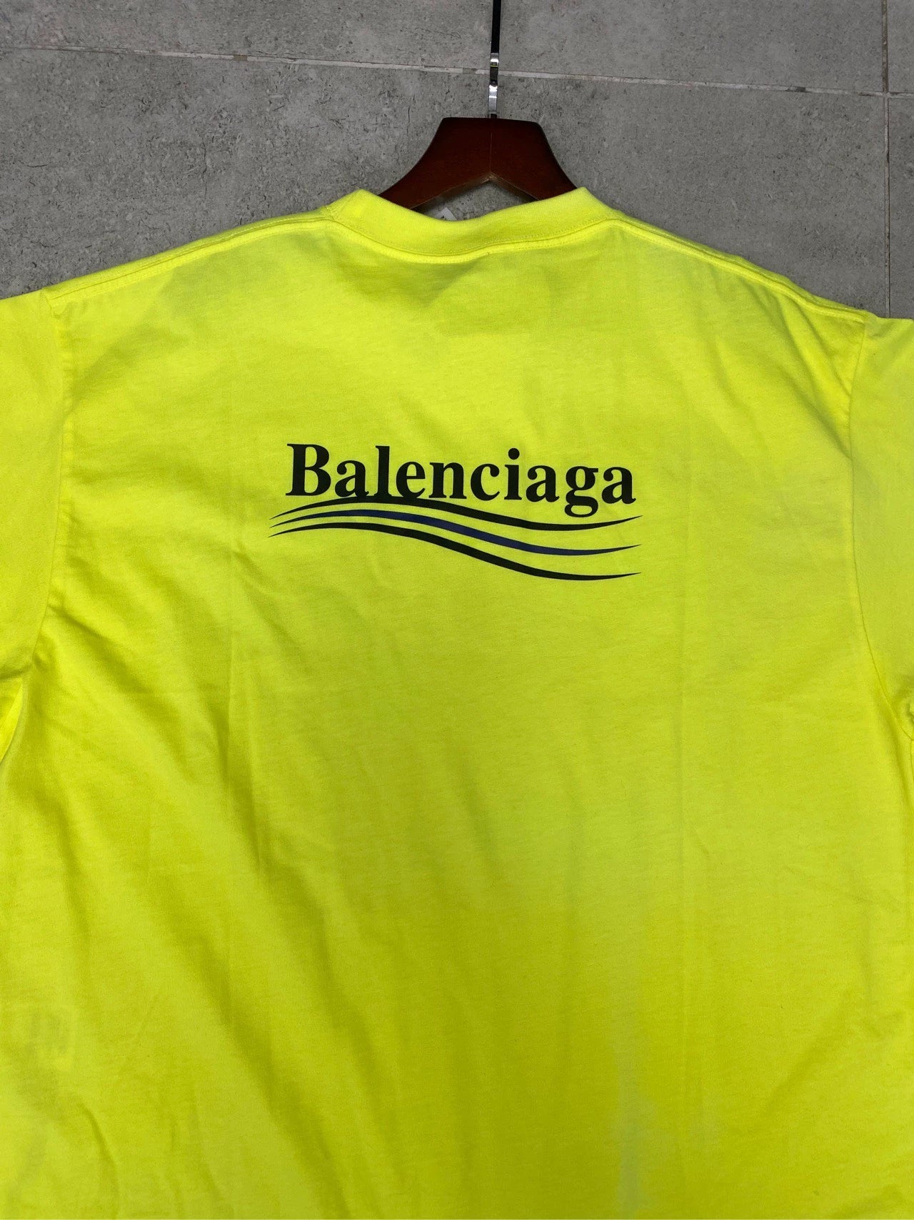 Balenciaga Cola Wave Apple Green Short Sleeve