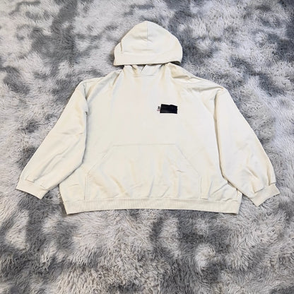 Balenciaga White tape cola tape wave hoodie