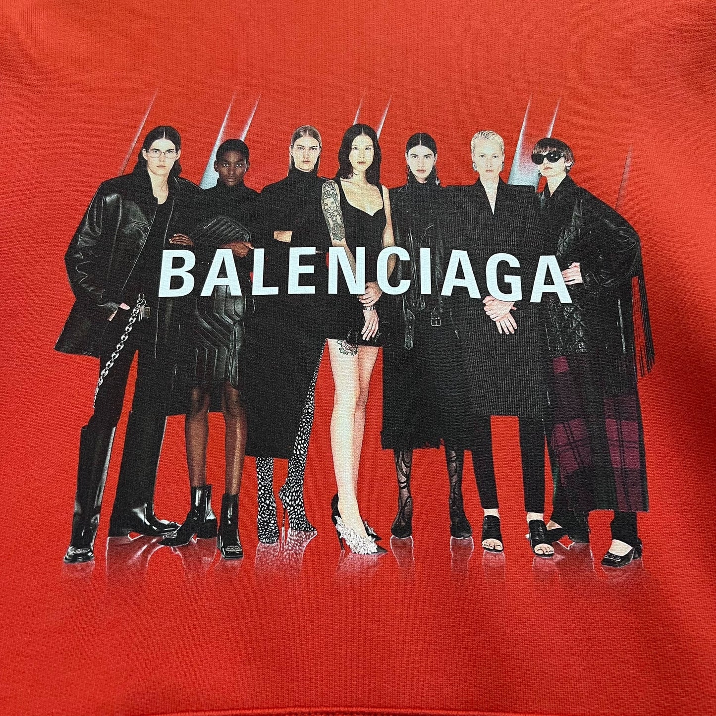 Balenciaga Red Portrait Hoodie