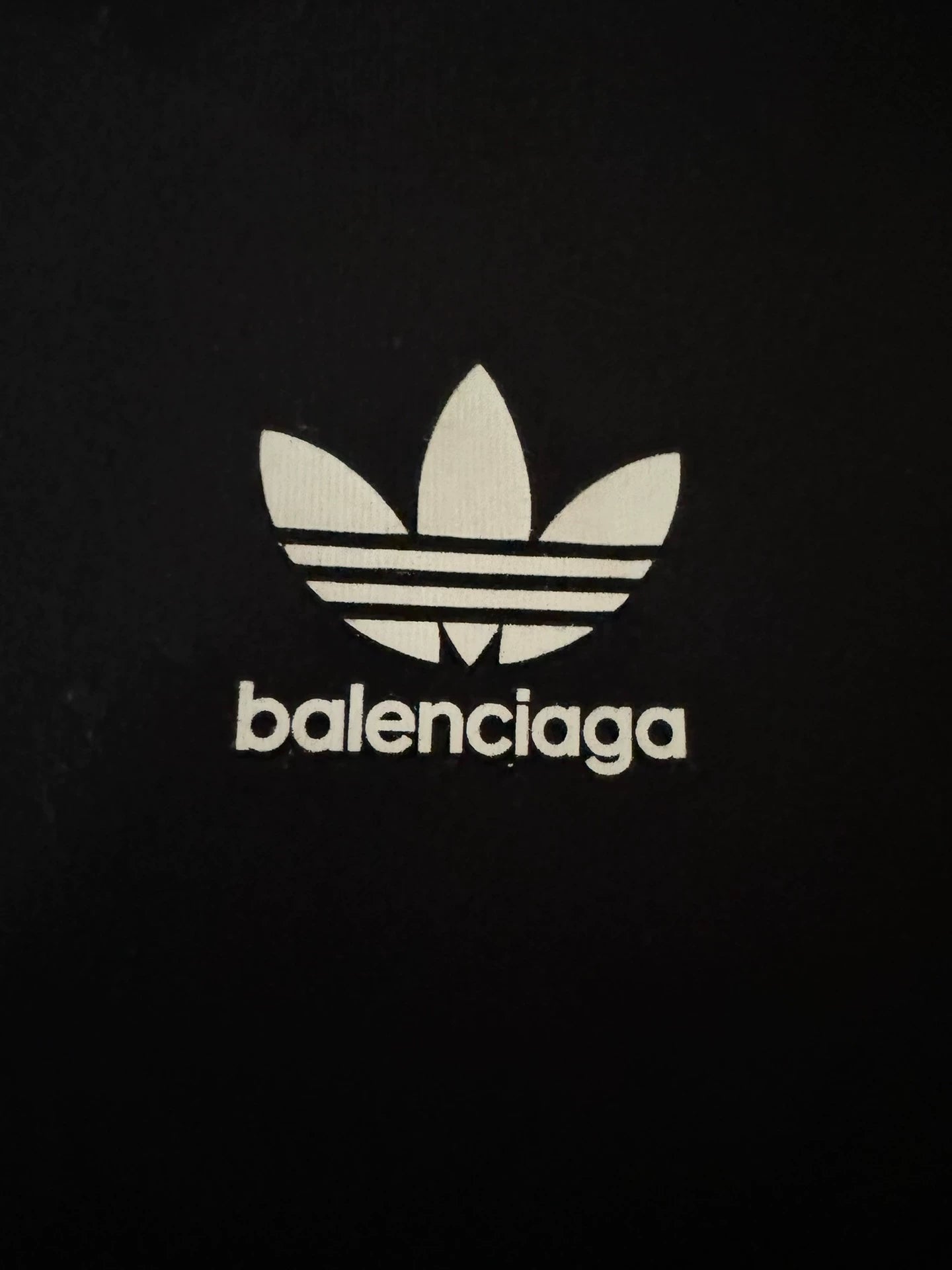 Balenciaga Adidas co branded letter printed round neck short sleeved shirt