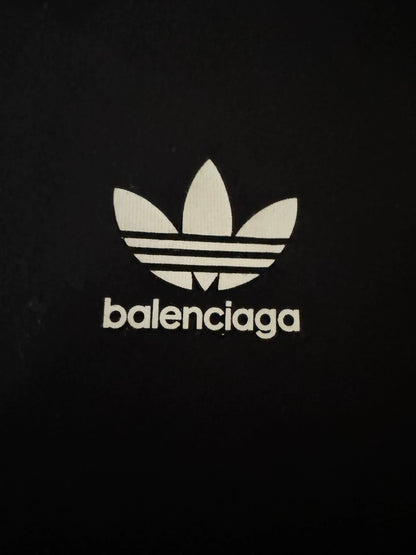 Balenciaga Adidas co branded letter printed round neck short sleeved shirt