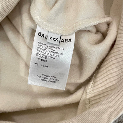 Balenciaga Milk White Comic Product Logo Hoodie