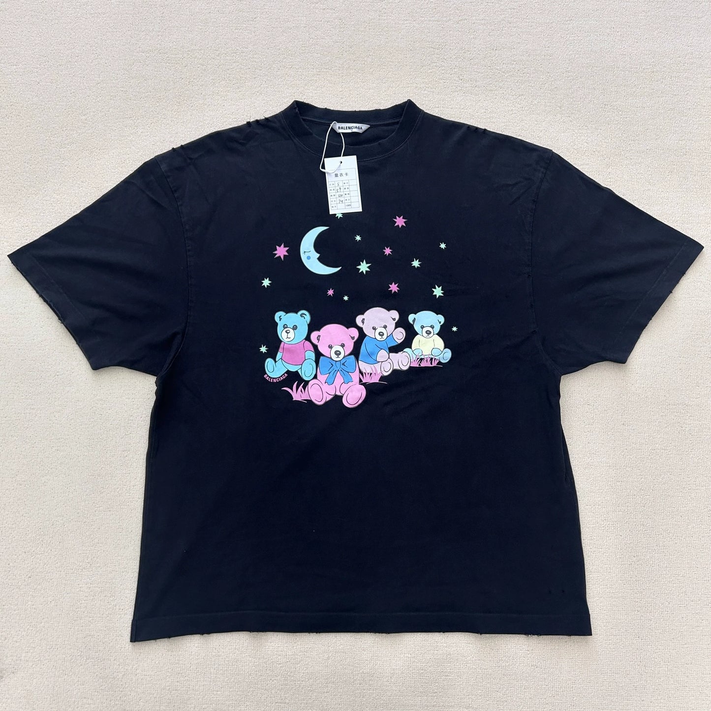 Balenciaga Bear Printed Short Sleeve