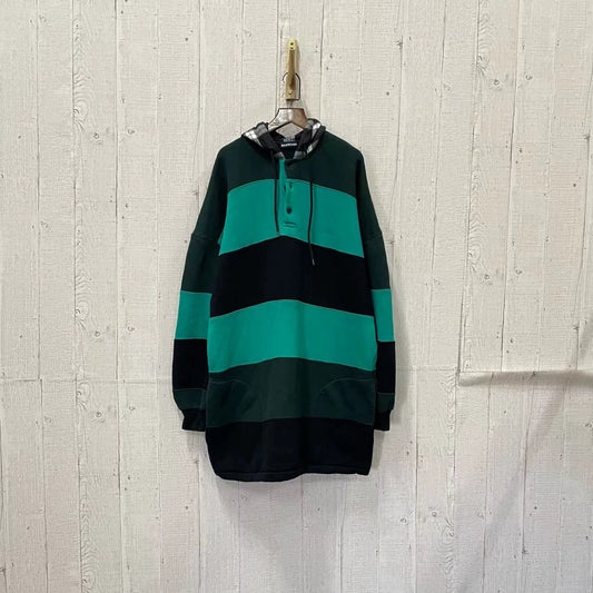 Balenciaga color blocked striped hoodie