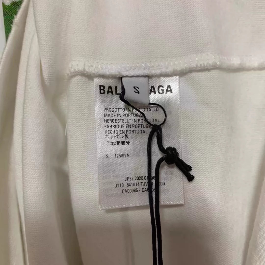 Balenciaga new church white short sleeved shirt