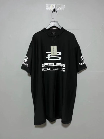 Balenciaga new AI generated logo short sleeved shirt