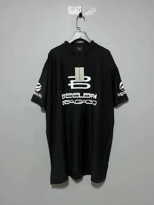 Balenciaga new AI generated logo short sleeved shirt