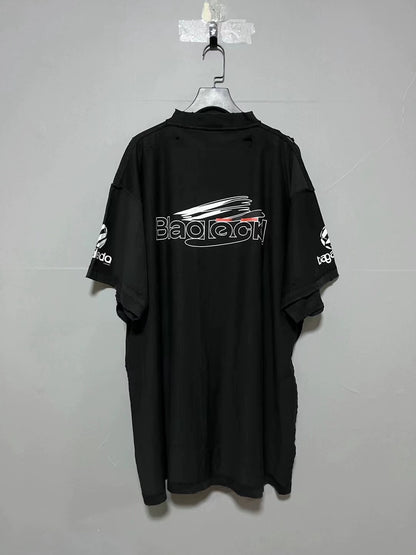 Balenciaga new AI generated logo short sleeved shirt