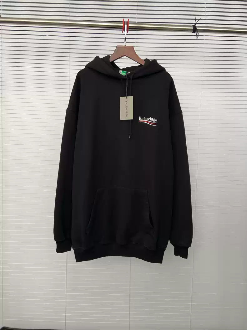 Balenciaga Cola Wave Embroidered Logo Hoodie