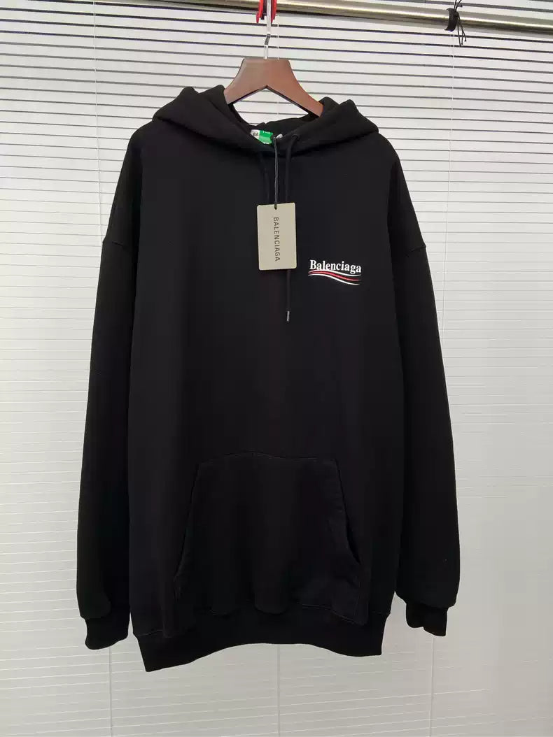 Balenciaga Cola Wave Embroidered Logo Hoodie