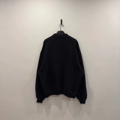 Balenciaga black double lion small high neck hoodie