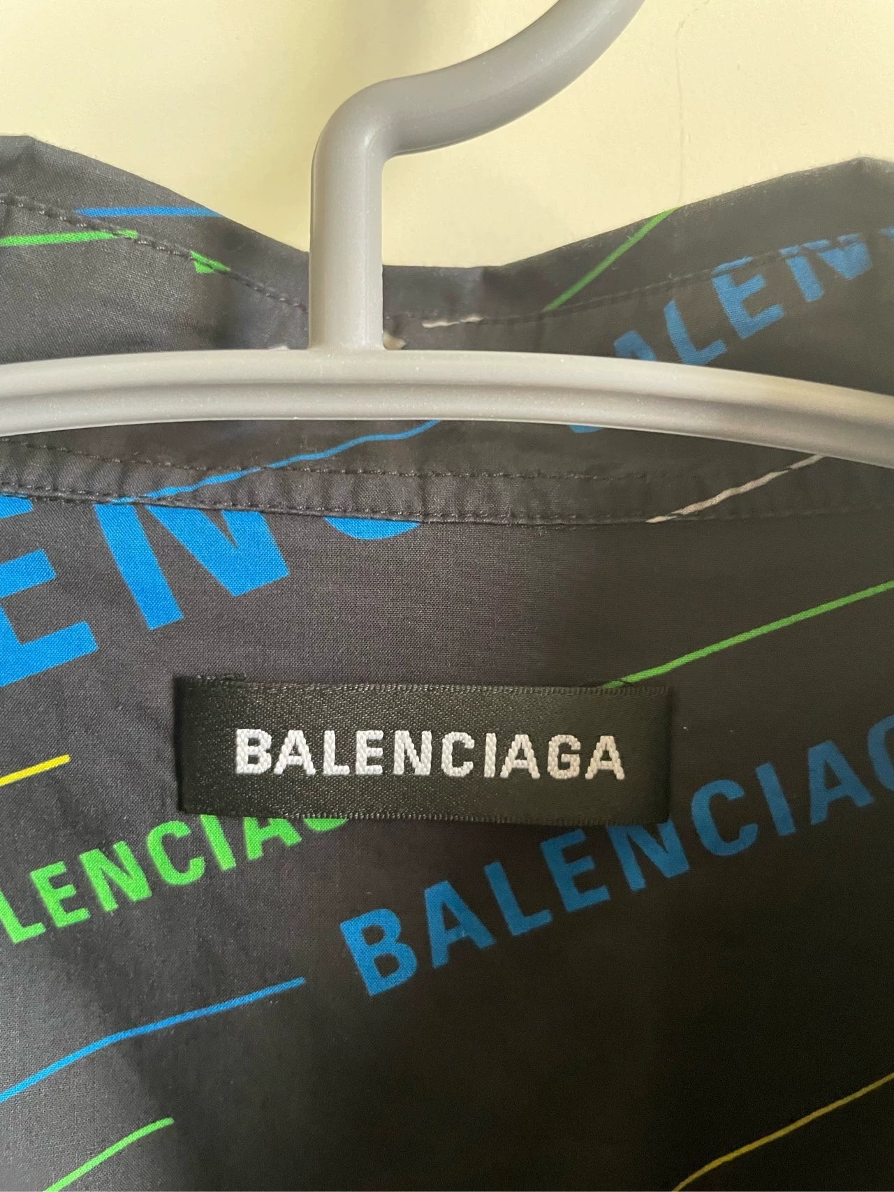 Balenciaga bullet screen logo shirt