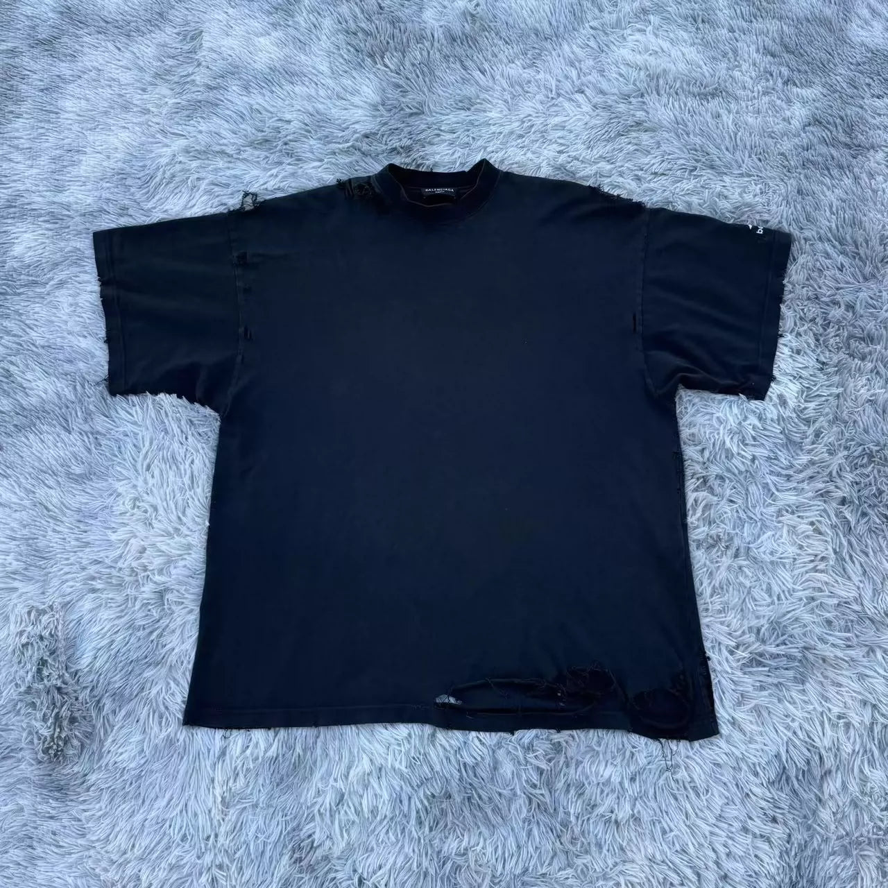 Balenciaga 3b sports destroys short sleeves