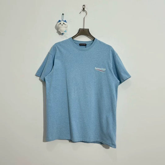 Balenciaga smog blue cola short sleeved shirt