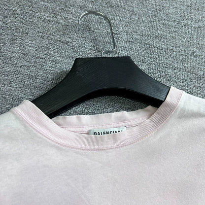 Balenciaga Pink Logo Short Sleeve