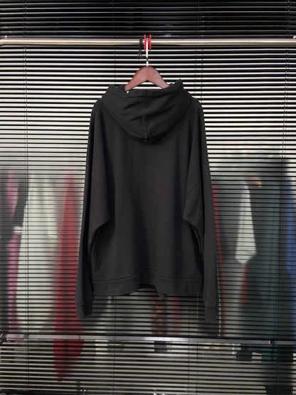 Balenciaga underlined logo letter black hoodie