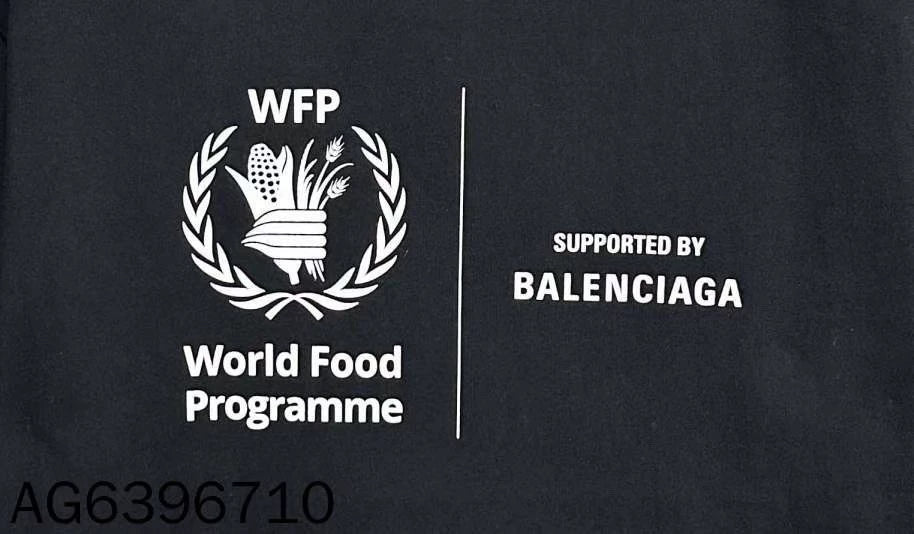 Balenciaga Wfp grain logo short sleeved shirt