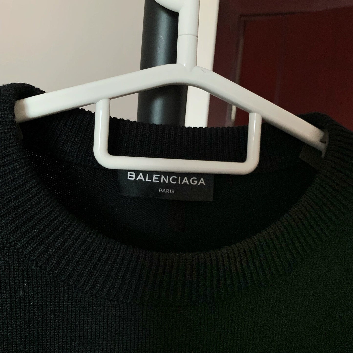 Balenciaga Black SINNERS Embroidered Knitted Shirt