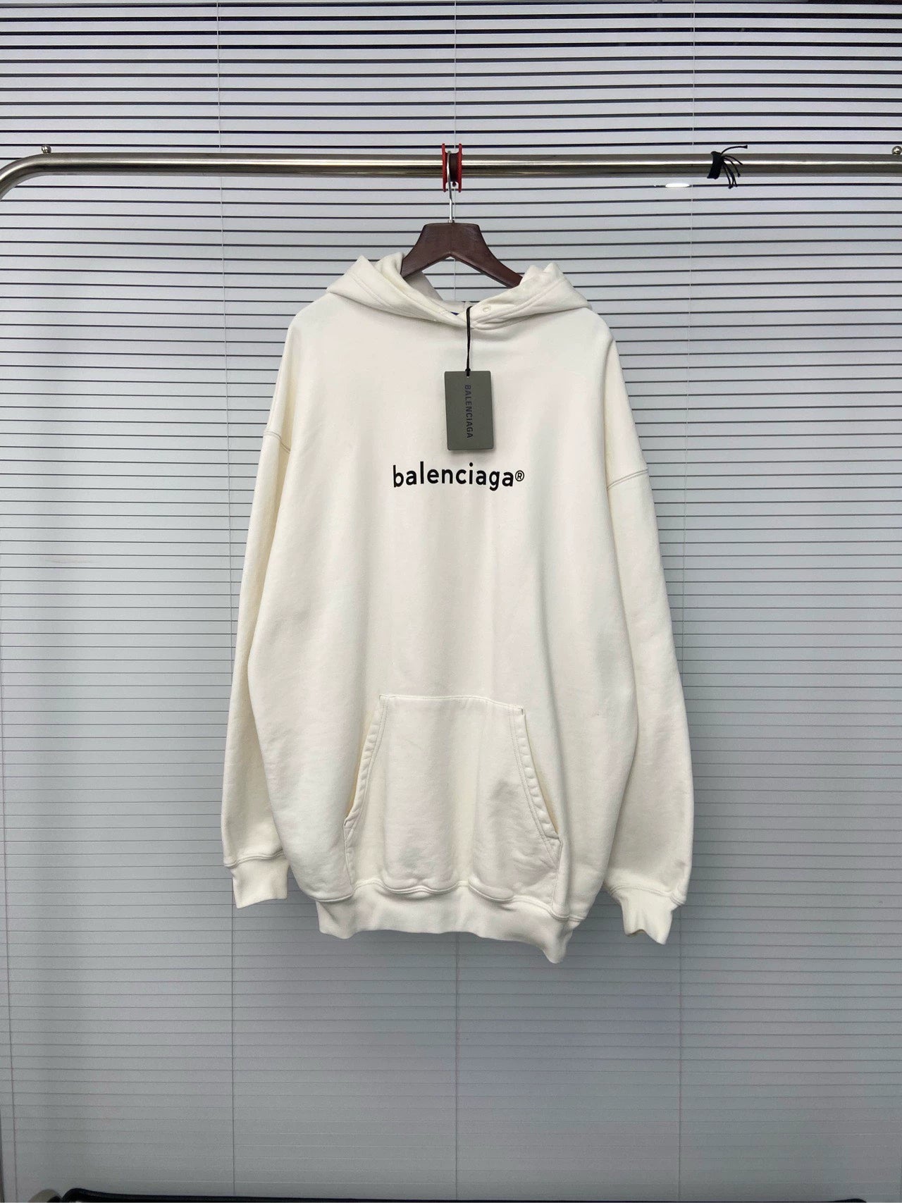 Balenciaga mailbox letter printed hooded long sleeved sweatshirt