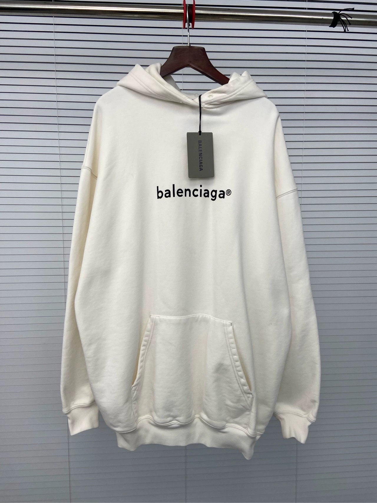 Balenciaga mailbox letter printed hooded long sleeved sweatshirt