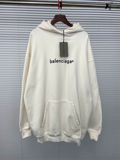 Balenciaga mailbox letter printed hooded long sleeved sweatshirt