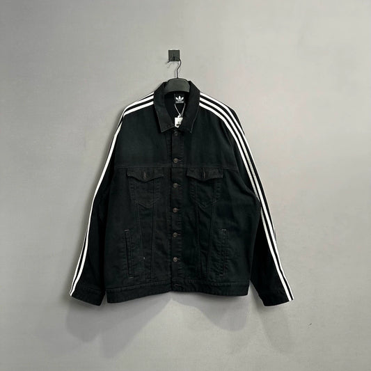 Balenciaga collaboration Adidas black denim jacket