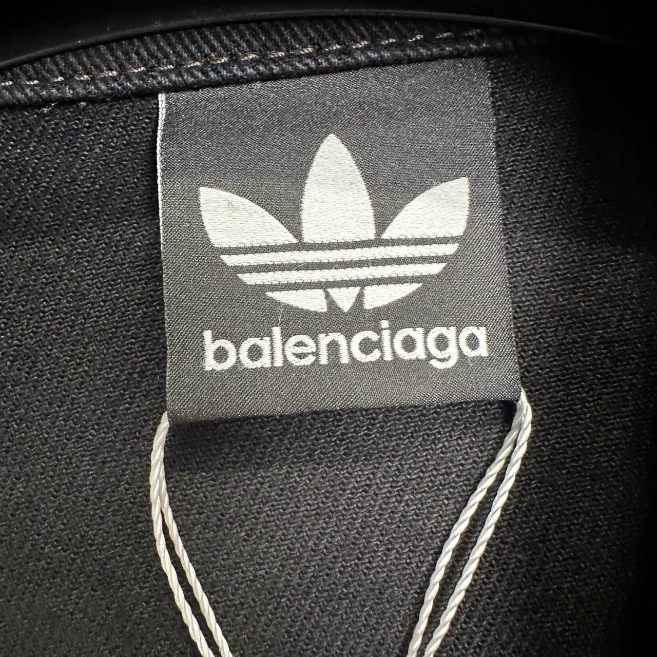 Balenciaga collaboration Adidas black denim jacket