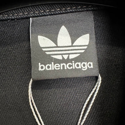 Balenciaga collaboration Adidas black denim jacket