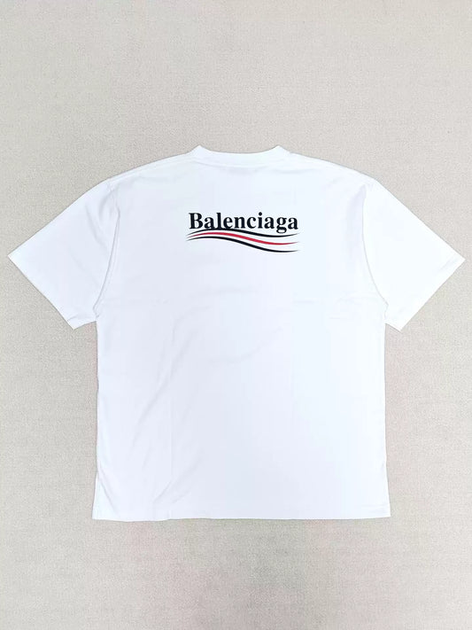 Balenciaga Cola Wave Print Logo Short Sleeves