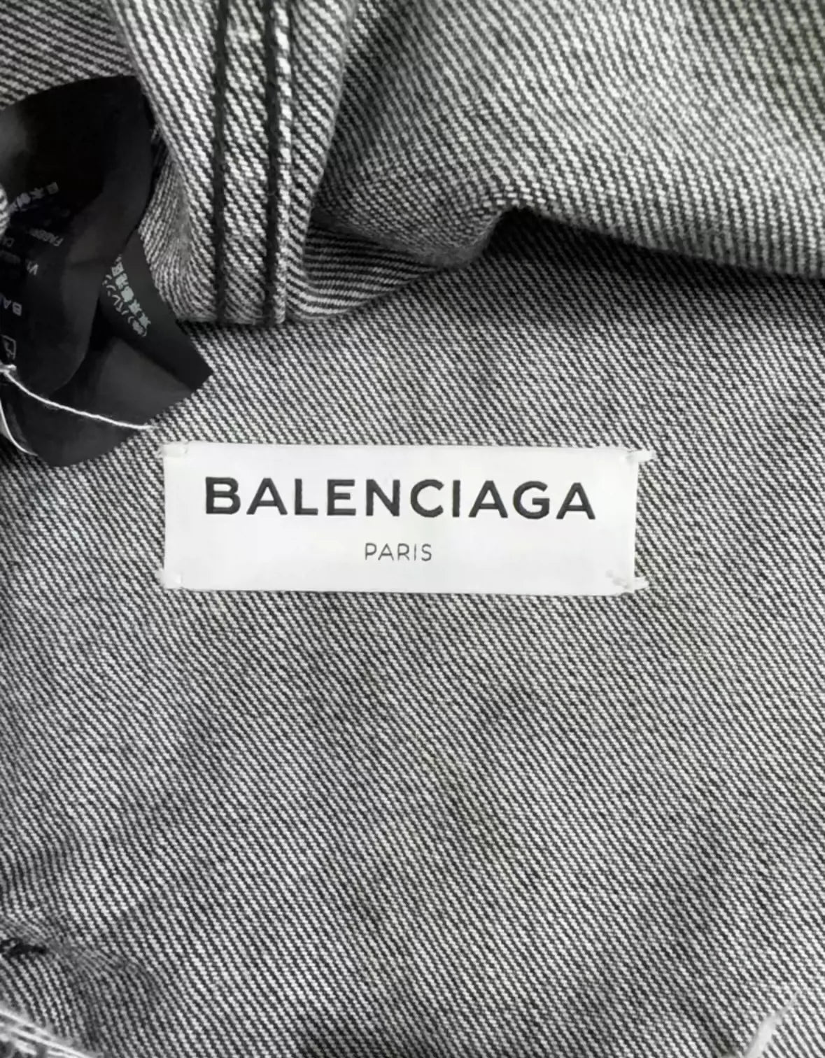 Balenciaga destroys denim jacket