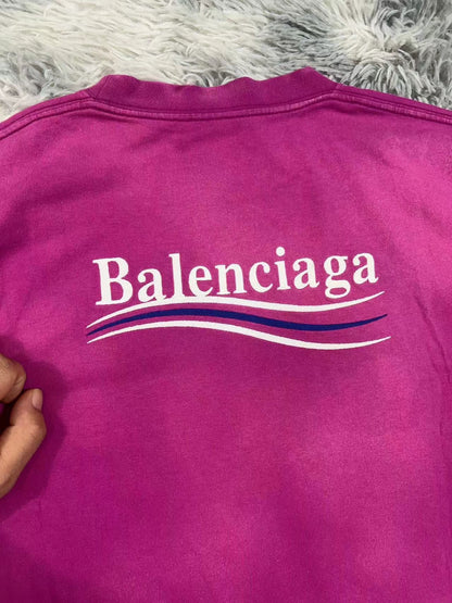 Balenciaga Embroidered Wave Short Sleeves