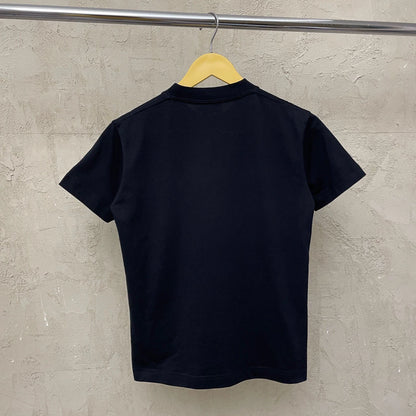 Balenciaga Black Melted Yellow Smiling Short sleeved T-shirt