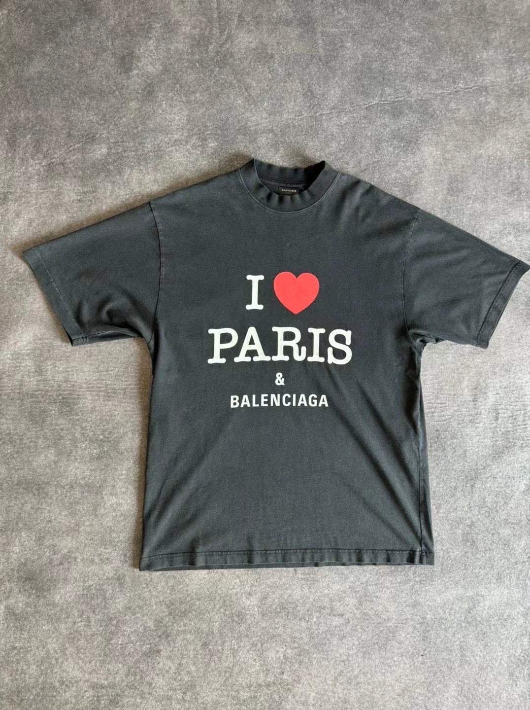 Balenciaga souvenir series I LOVE Paris T-shirt