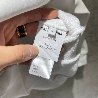 Balenciaga White Hat Letter Hoodie